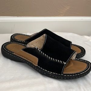 Black UGG sandals